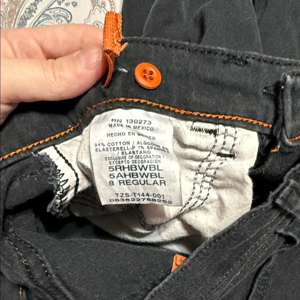 Wrangler Boys Size 8 Black Jeans